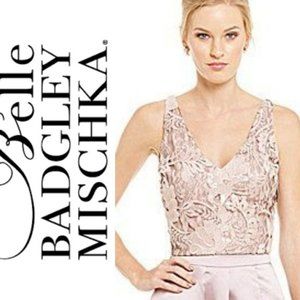 NWT Belle Badgley Mischka 2 Piece Evening Gown Set